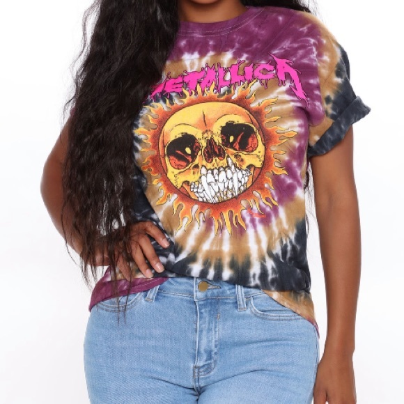 METALLICA Sun Tie Dye Tee NWT - Picture 10 of 12